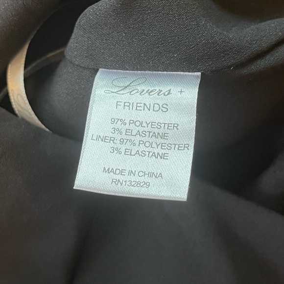 LOVERS + FRIENDS Black Lined Split Hem Flare Pants Size XS 32.5” Inseam - Picture 8 of 12